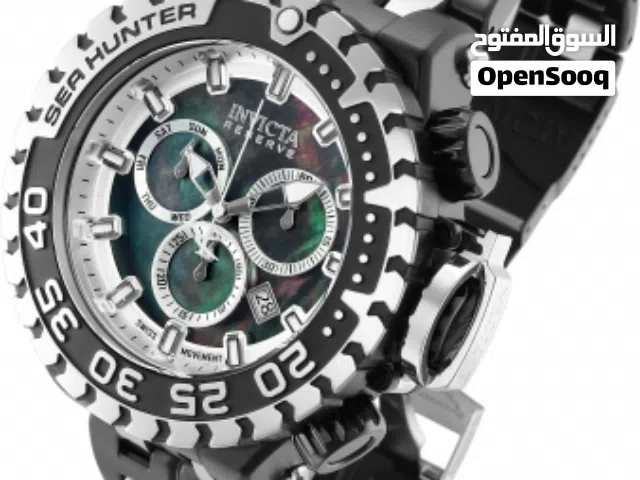 Rare Model - Invicta Sea Hunter 34596 Black/Silver 26mm - Mint Condition