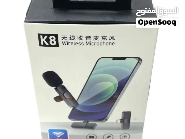 مايكرفون K8 لا سلكي لاجهزة الاندرويد ، type c تسجيل صوت احترافي