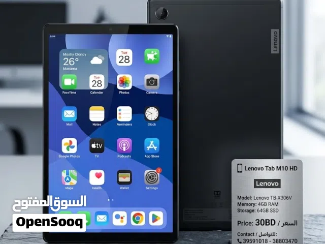 Lenovo Tab M10 HD Model Lenovo TB-X306V 4Gb 64GB