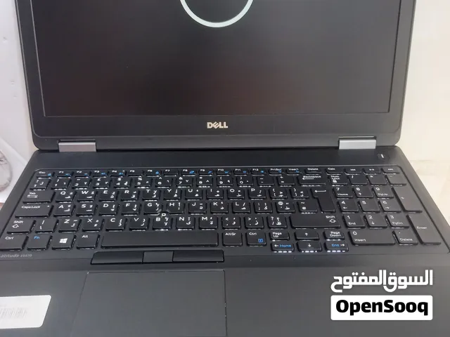 حجم الشاشة كبير 15.6 . dell . المعالج كور اي 5 الجيل السادس . الهارد 256  ssd الرام 8