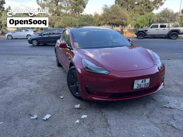 تسلا موديل 3 موديل 2021 لونج رينج دول موتور فحص كامل بحاله ممتازه جدا