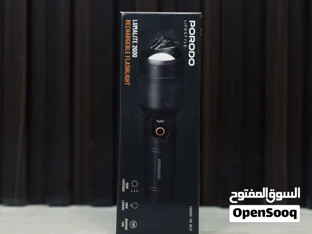PORODO Lumalite 2600 Rechargeable ليت كشاف محمولFlashlight