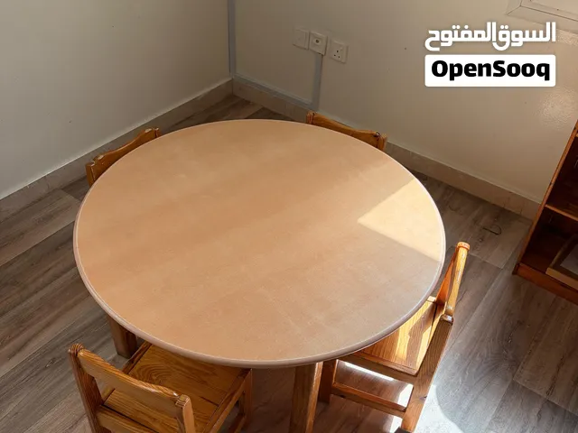 Wooden Children Table and Chairs.
