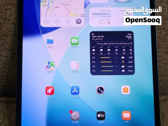 ايباد برو 13 بوصة مستعمل بسعة 512 جيجابايت من أبل مع الكرتونة والشاحن