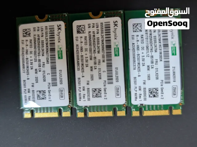 SK hynix 256 GB  nvme القصيره  فكك اجهزه جديده غير مستخدمه  باقي قطعه واحده