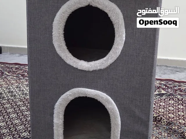 2-Tier Cozy Cat House / Condo Ottoman with Scratching Pad