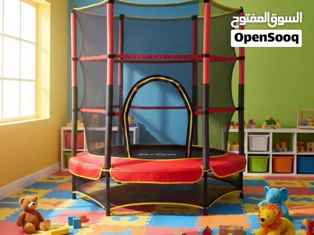 ترامبولين للأطفال مع حماية كاملة حجم كبير خلي ولادك يفرغوا طاقتهم بطريقة ممتعة وآمنة! ترامبول