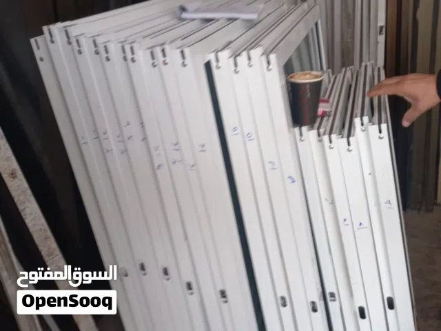 شبابيك المنيوم دبل جلاس مستعمل بحال الوكاله عده الوان عده مقاسات
