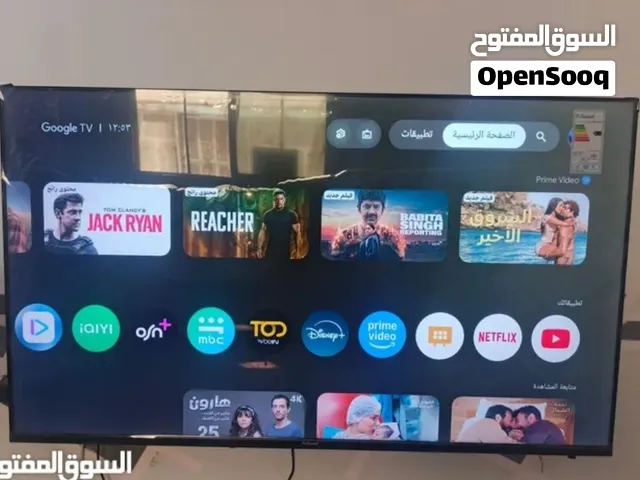 شاشة QLED 4K Ultra HD Google TV للبيع تلفزيون 55 Guard - إنش QLED 4K Google TV بحالة ممتازة جدًا، اس