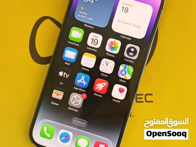ايفون 14 برو – سعة 128 جيجا – بنفسجي عميق بطارية 82% مستعمل كالجديد