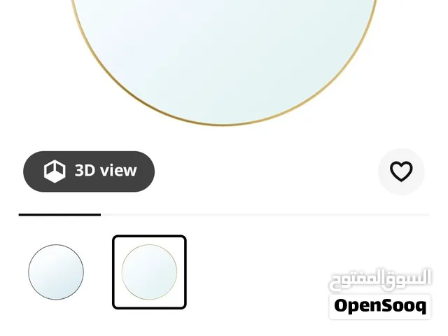 IKEA LINDBYN Round Mirror – 80 cm مرآة من ايكيا شبه جديدة