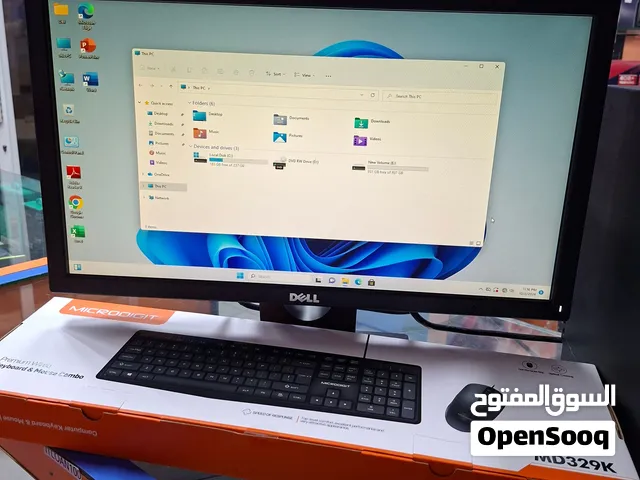 CORE i7 8GB RAM 256GB SSD + 1TB HDD 19.5 INCH DELL MONITOR WINDOWS 11PRO WITH KEYBOAD AND MOUSE