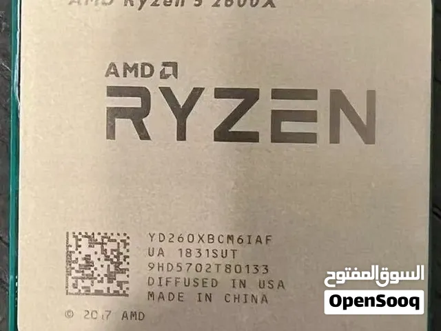 معالج رايزن ryzen 5 2600 مع مروحه 6 أنوية 12 مسار