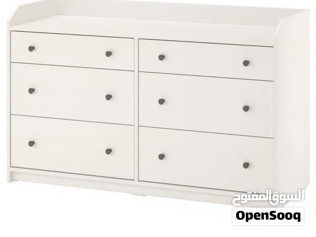White chest of 6 drawers