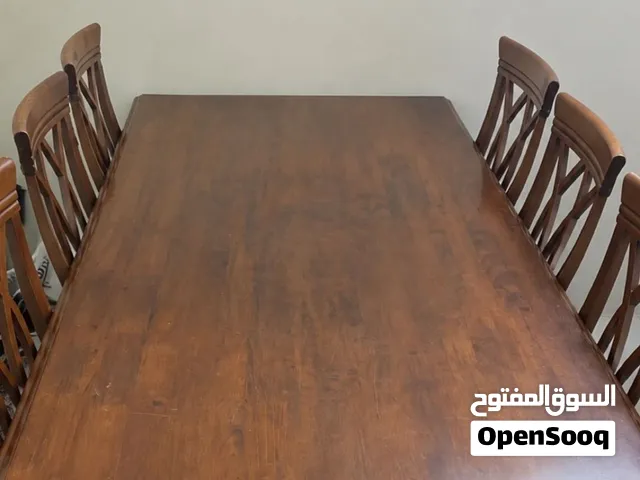 طاولة سفرة 6 مقاعد بس 35