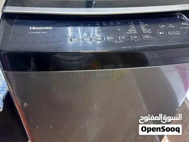 غسالة شبه جديدة ممتازة موديل هيسنس 8kg