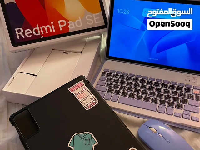 تابلت xiaomi redmi pad se 128gb 8ram 11inch مع كامل مرفقاته