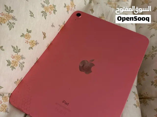 للبيع جهاز أبل آيباد الجيل العاشر (وردي) بحالة ممتازة جداً وشغال بشكل ممتاز.