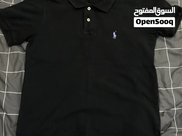 بولو رالف لورين الأصلي بأكمام قصيرة بولو - أسود كلاسيكي (مقاس صغير يناسب المتوسط)اصلي قابل للتفاوض