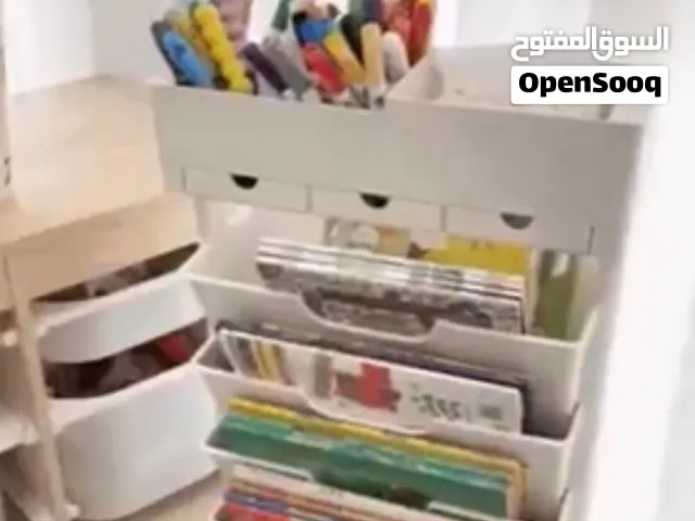 رف كتب مكتبي  متعدد الطبقات قابل للدمج