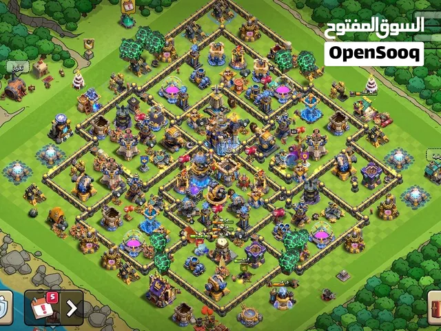 حساب كلاش اوف كلانس تاون 18 ماكس