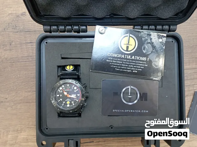 بسم الله الرحمن الرحيم  ساعه MTM مستعمله تم شرائها من وكالتها MTM  و معها كامل عدتها