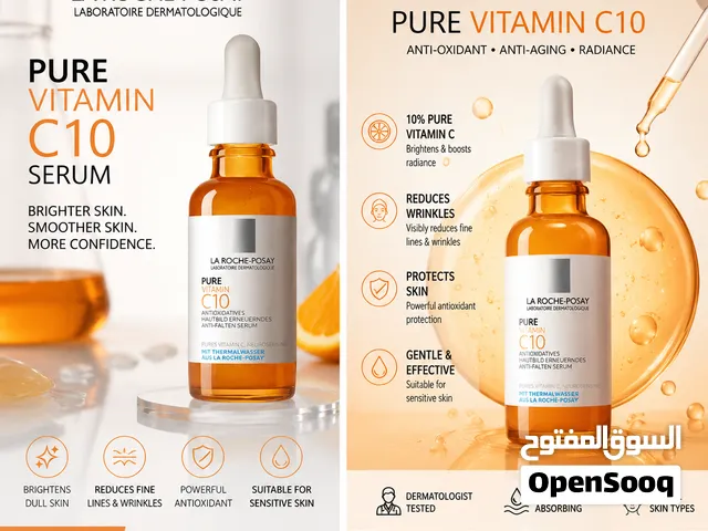 La Roche-Posay Pure Vitamin C10 Face Serum 30ml  Brightening & Anti-Aging Skincare