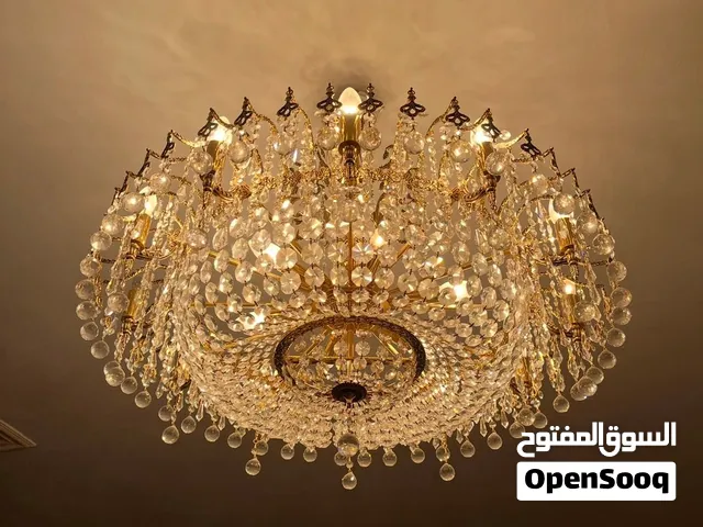 نجفة كريستال عصفور نحاس بسعر مميز جداً