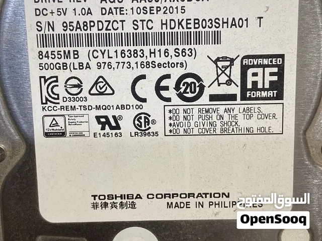 هاردسك HDD توشيبا 500 جيجا