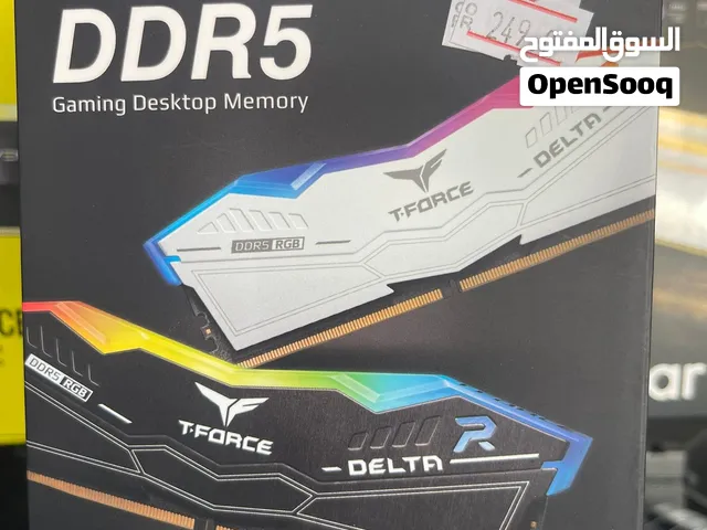 TEAMGROUP T-FORCE DELTA RGB 32GB [16GB X 2] DDR5 5600MHZ CL40 RAM - WHITE