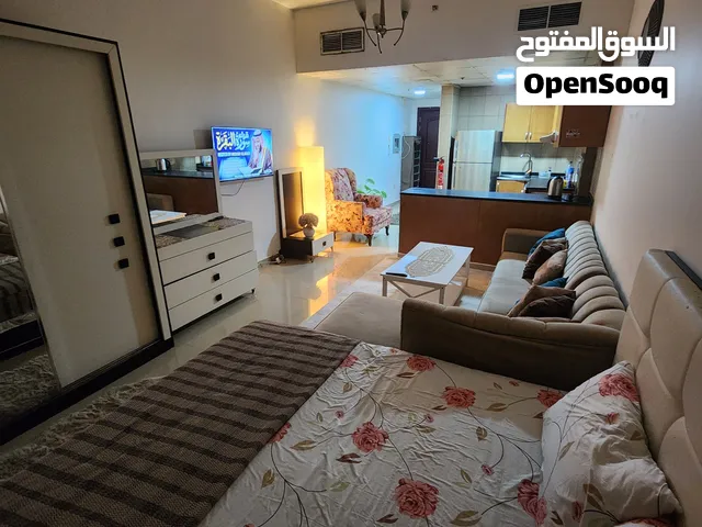 استوديو مفروش للإيجار الشهري منطقه النعيمية 1 برج تاور c