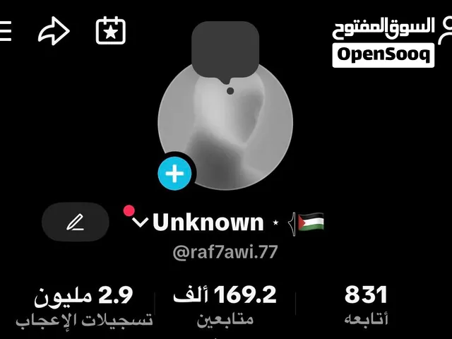 TikTok account for sale