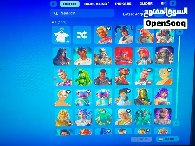 حساب فورتنايت أساسي للبيع فيه اغلب سكنات المعرقين و فيه الشوته الاصليه و لارا و اغلب سكنات التعاونات