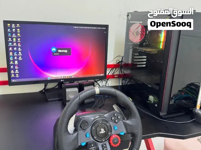 للبيع pc مع طاوله و g29 بكل ملحقاته استخدام 3 سنوات
