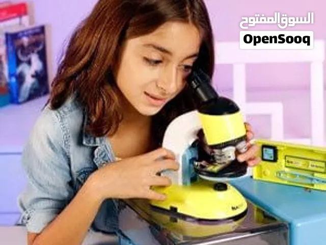 مجهر عدسات تعليمي و ليس علمي لتنمية قدرات الطفل و ميكروسكوب لتحفيز الاطفال مع الملحقات