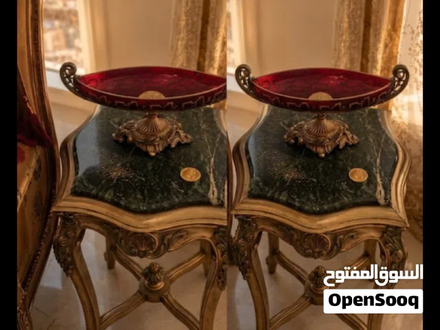 مزهريه عدد 2  فخمه مع حديد نحاس