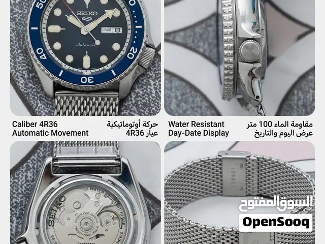 ساعة سيكو 5 سبورتس أوتوماتيك زرقاء بحالة ممتازة (Seiko 5 Sports SRPD71)