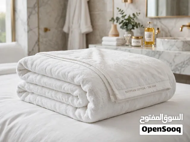 برانس ودواسات قطن مصري للفنادق - فاتورة ضريبية وتطريز شعار - مكة جدة