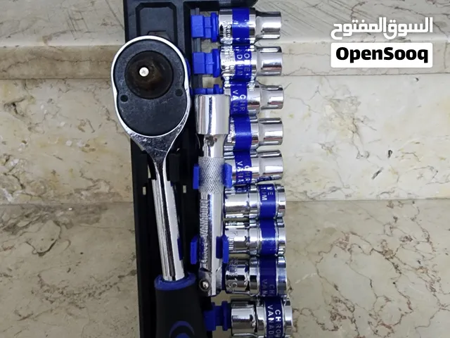 طقم بوكسات (سوكيت) مع يد أوتوماتيك 12 قطعة DANMI - كروم فانيوم أصلي