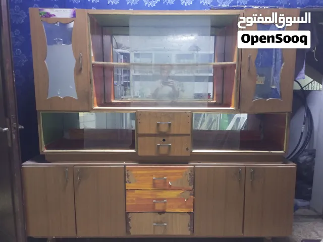بوفيه خشب قطعتين