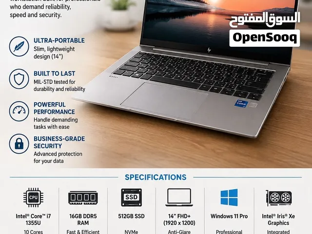 (GREAT CONDITION) HP ZBook Firefly 14 G10 — i7 • RTX A500 • 16GB RAM • 512GB SSD