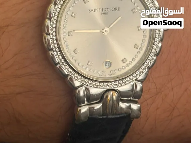 ساعة سانت هونوري (Saint Honore Paris) نادرة مطلية ذهب 18K
