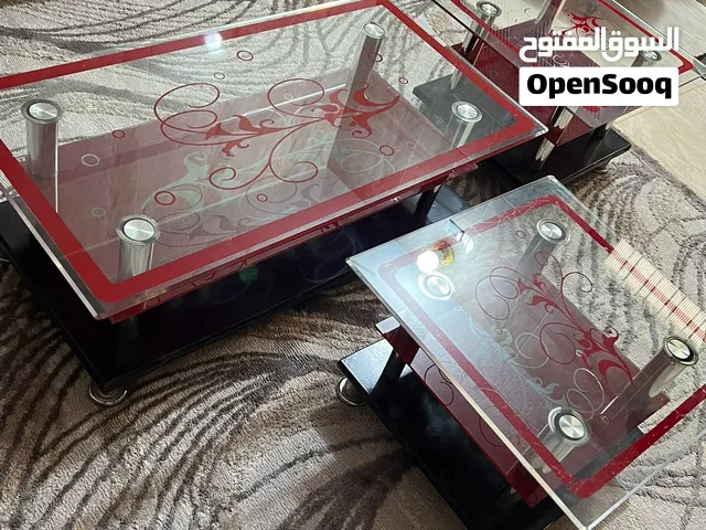 طقم كنب 7 مقاعد خشب زان وثلاث طوايل طاوله كبيره قزاز وطاولتين صغار قزاز السعر 200