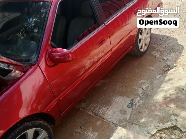 سياره هنداي اكسل مرخصه مدهونه جديد جنط وكوشك جديد قطارا بنزين