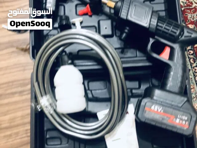 مضخة فرد غسيل السيارة شحن مع بطارييتين 48 فولت مع كامل اكسسواراتها