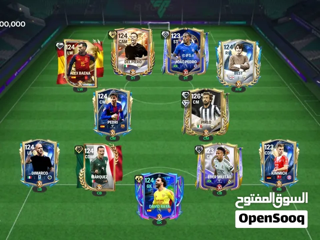 حساب FC Mobile قوي للبيع   تشكيلة ممتازة + لاعبين مميزين  سعر حرررررق