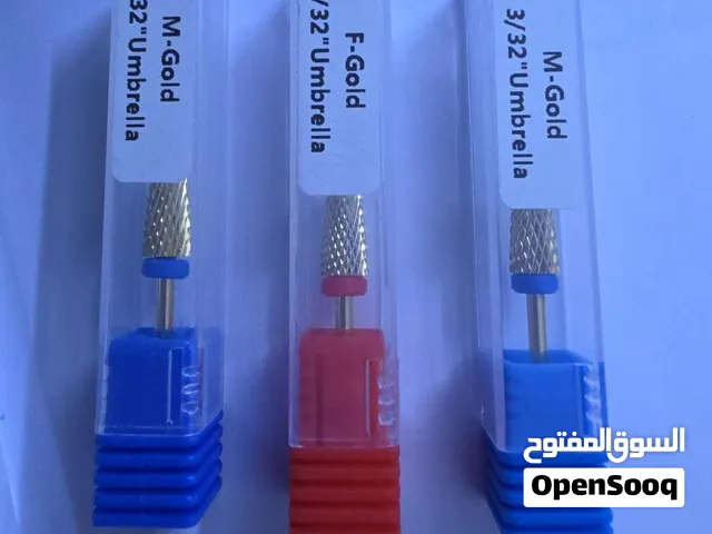 3 رؤوس برد أظافر Carbide Gold 3/32 جديدة