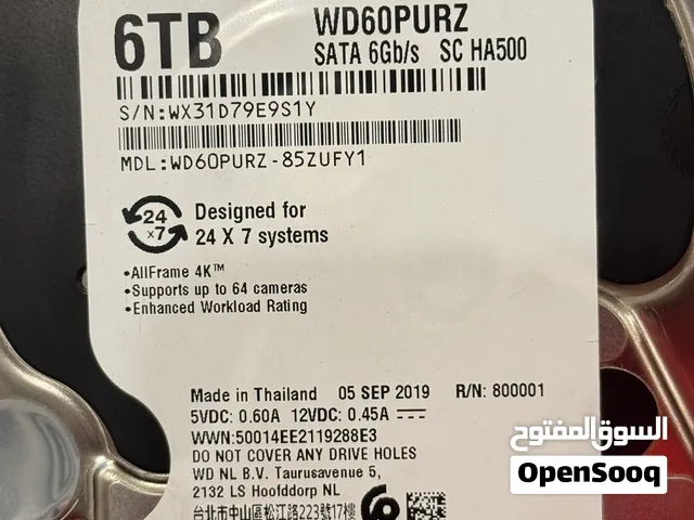 HDD 6 TB Purple 5400 RPM
