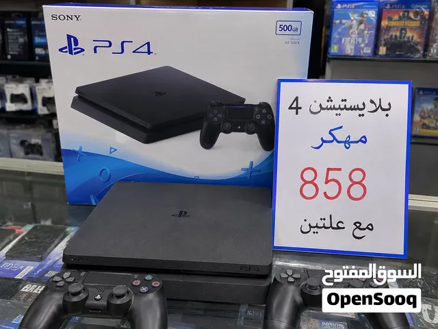 البلاي ستيشن هذا جديد ونظيف مستعمل بس لمده شهر ونص