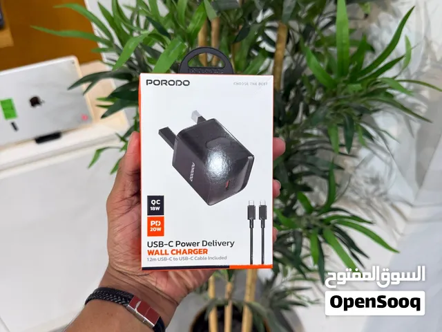 شاحن حائط Porodo USB-C بتقنية Power Delivery– 20 واط